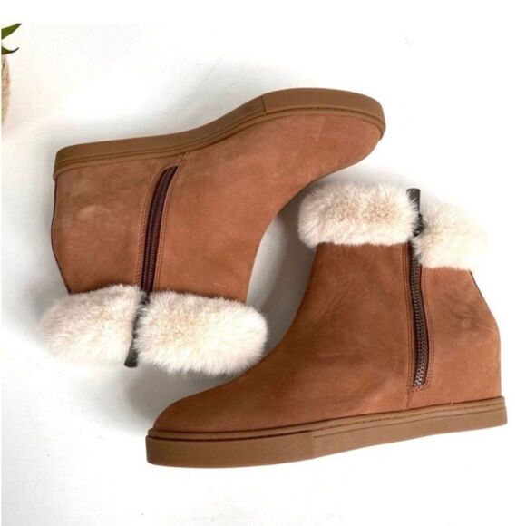 Paolo Flossie Wedge Suede Bootie 7 - Picture 4 of 9